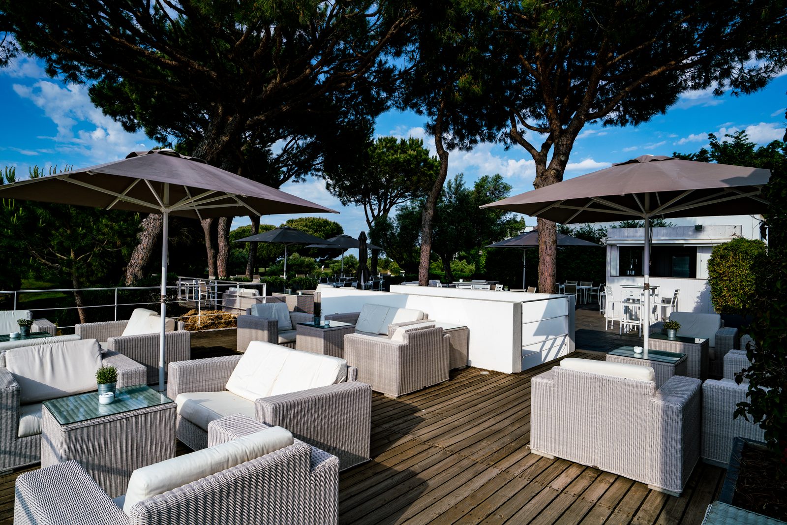 Outdoor lounge terrace at El Rompido